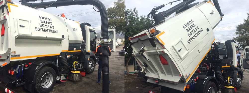 Το υπερσύγχρονο σάρωθρο καθαρισμού προστέθηκε στον στόλο οχημάτων του Δήμου Βάρης-Βούλας-Βουλιαγμένης