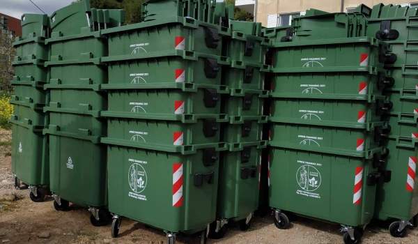 620 νέοι κάδοι απορριμμάτων στον Δήμο Παιανίας