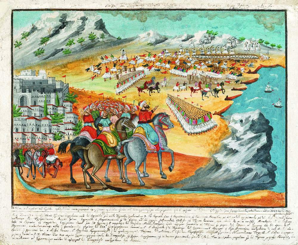 Ψηφιακό Μουσείο από τον Δήμο Σπάρτης με θέμα τον Παναγιώτη Ζωγράφο Πίνακας Η Μάχη της Λαγκάδος Κομπότι και Πέτα, 1836-39