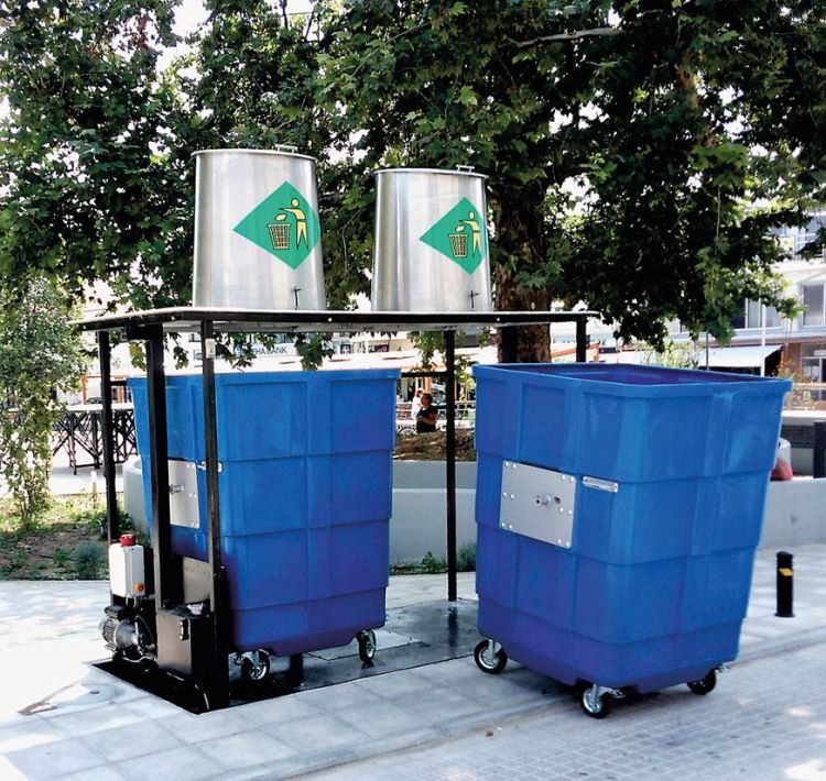 Υπογειοποίηση κάδων απορριμάτων στον Δήμο Μετεώρων