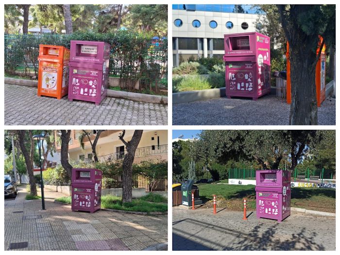 Ροζ κάδοι ανακύκλωσης στον Δήμο Λυκόβρυσης-Πεύκης