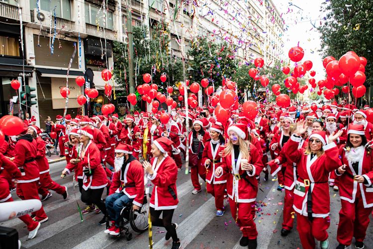 Χριστουγεννιάτικες εκδηλώσεις με Santa Run: Το πιο γιορτινό δρομικό δρώμενο της πόλης.