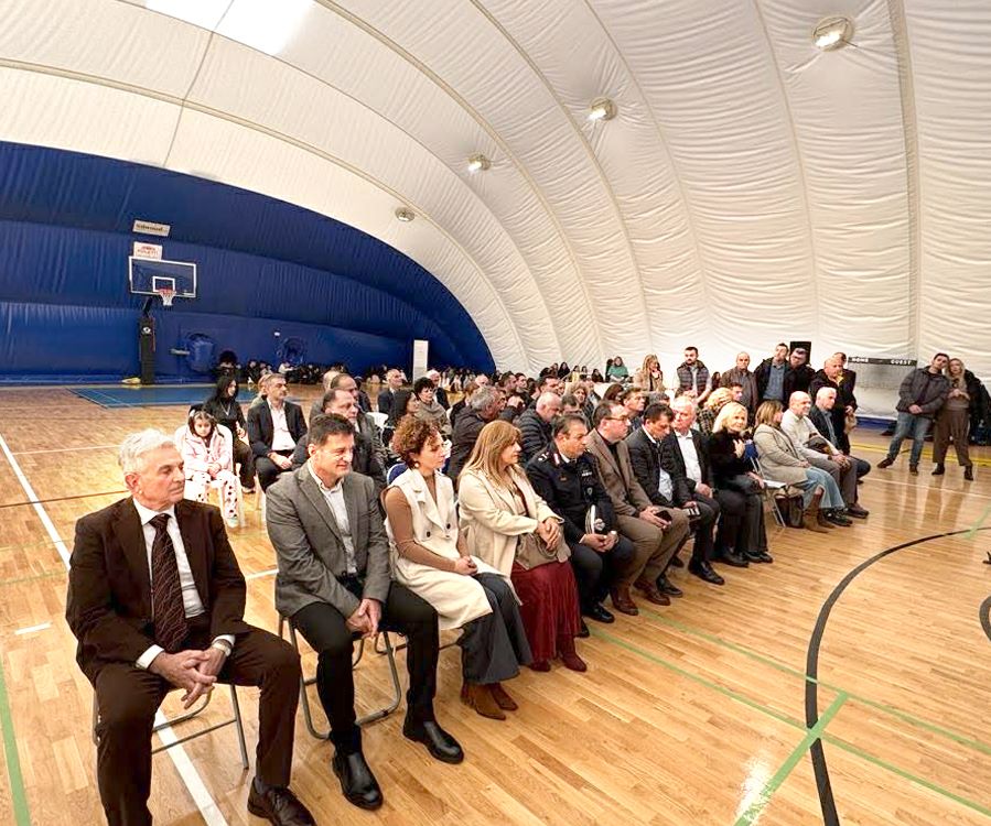 Εγκαινιάστηκε το νέο Κλειστό Γυμναστήριο με Αεροϋποστηριζόμενο Θόλο στη Λιβαδειά